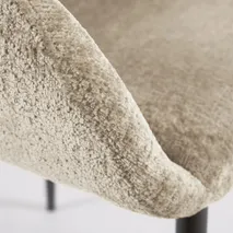 Armstoel KONNA - Beige chenille KAV CC0934BG12
