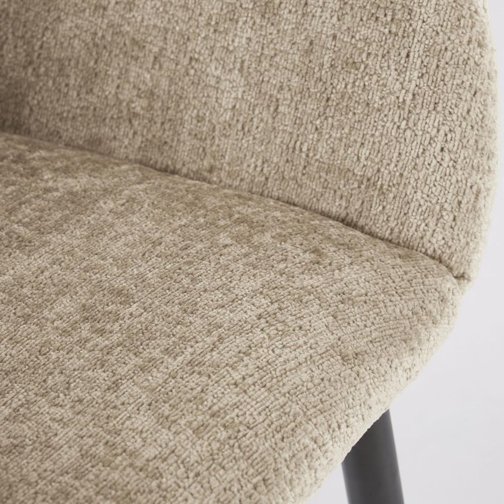 Armstoel KONNA - Beige chenille KAV CC0934BG12