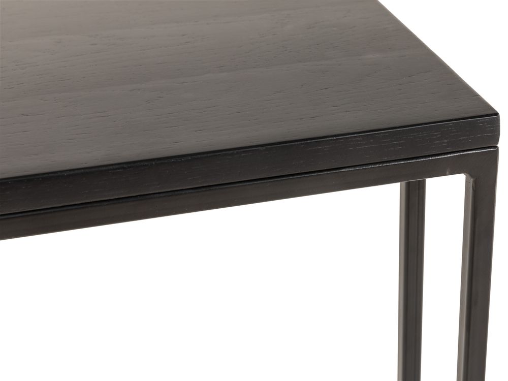 Bijzettafel GLASGOW - Zwart FDF-18-000056