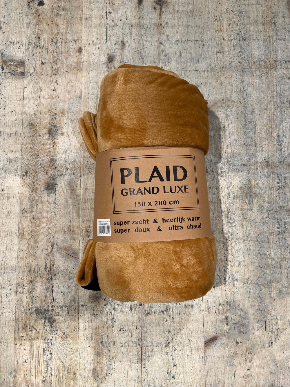 Plaid MICROFIBRE EFFEN - Taupe VDS 8831JAO