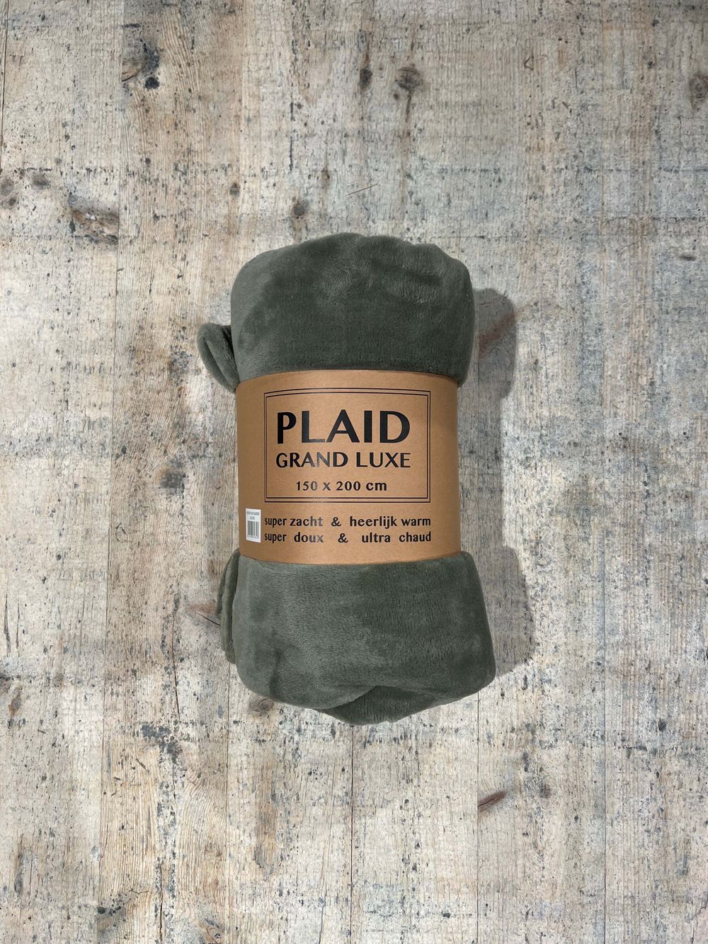 Plaid MICROFIBRE EFFEN - Taupe VDS 8831OL