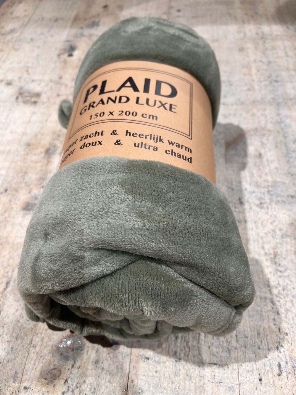 Plaid MICROFIBRE EFFEN - Taupe VDS 8831OL