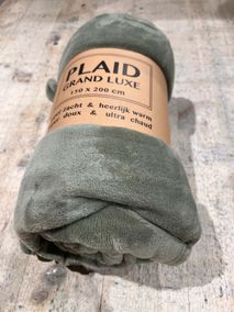 Plaid MICROFIBRE EFFEN - Taupe VDS 8831OL