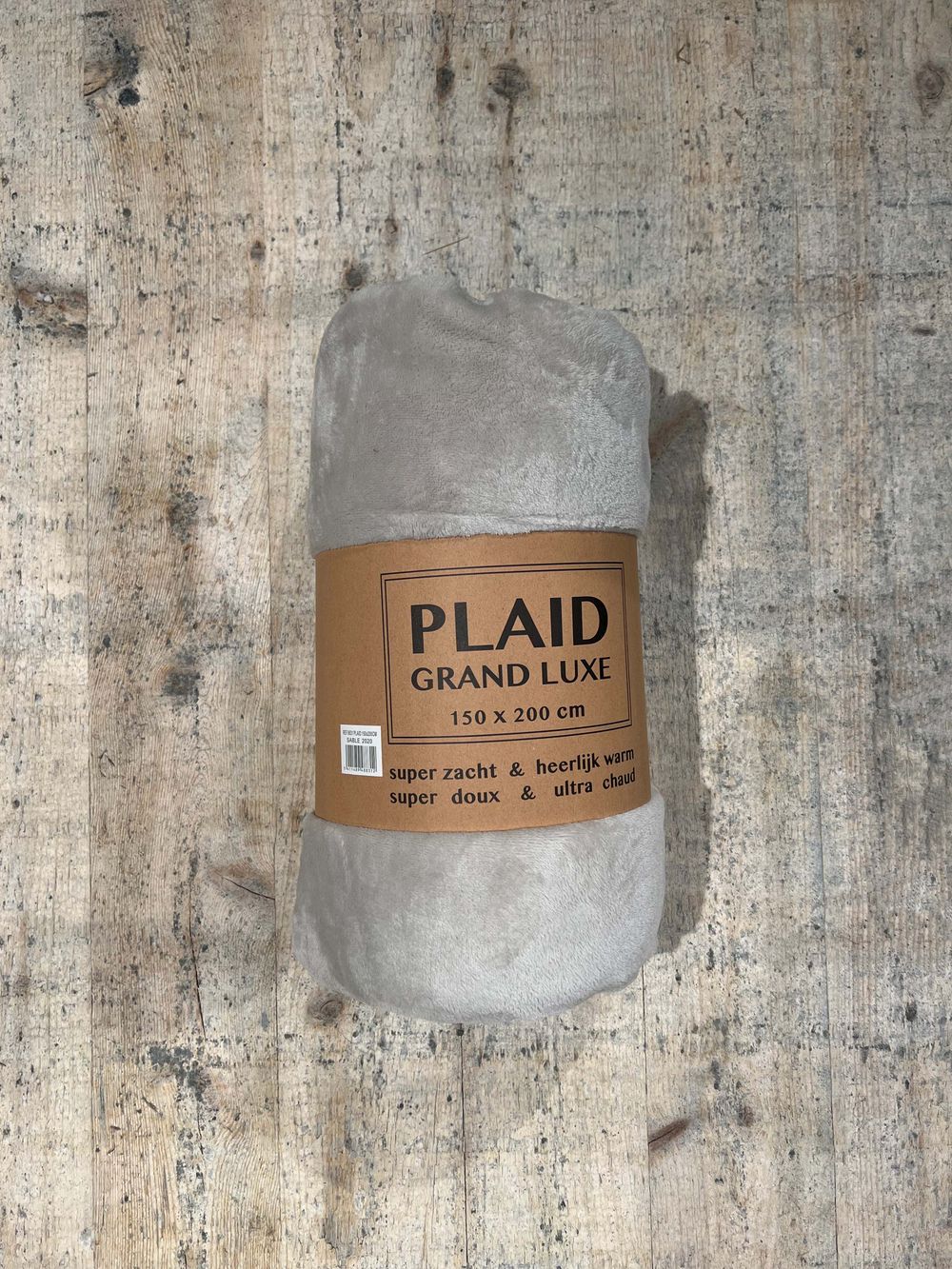 Plaid MICROFIBRE EFFEN - Taupe VDS 8831SA