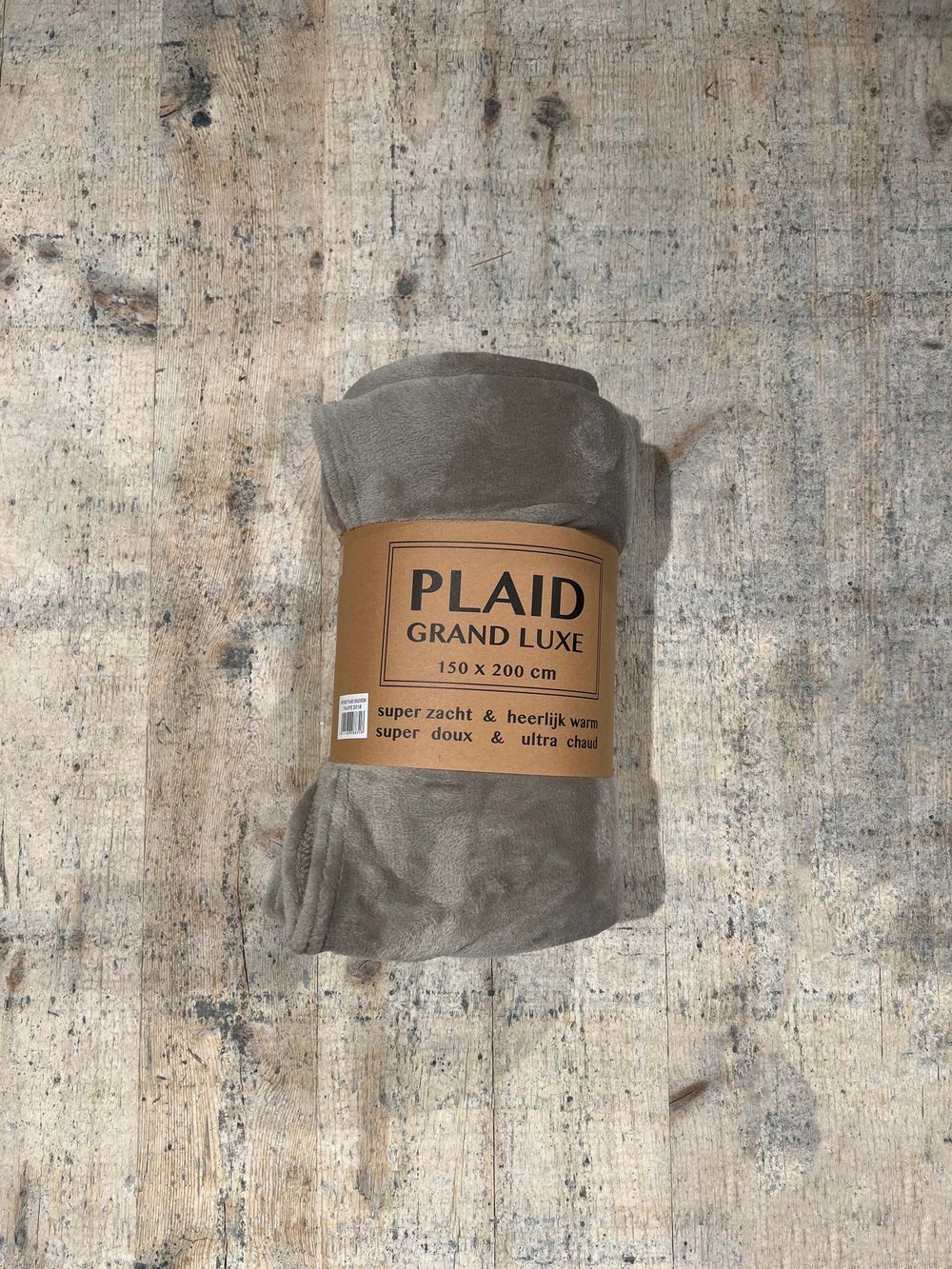 Plaid MICROFIBRE EFFEN - Taupe VDS 8831TA