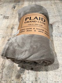 Plaid MICROFIBRE EFFEN - Taupe VDS 8831TA