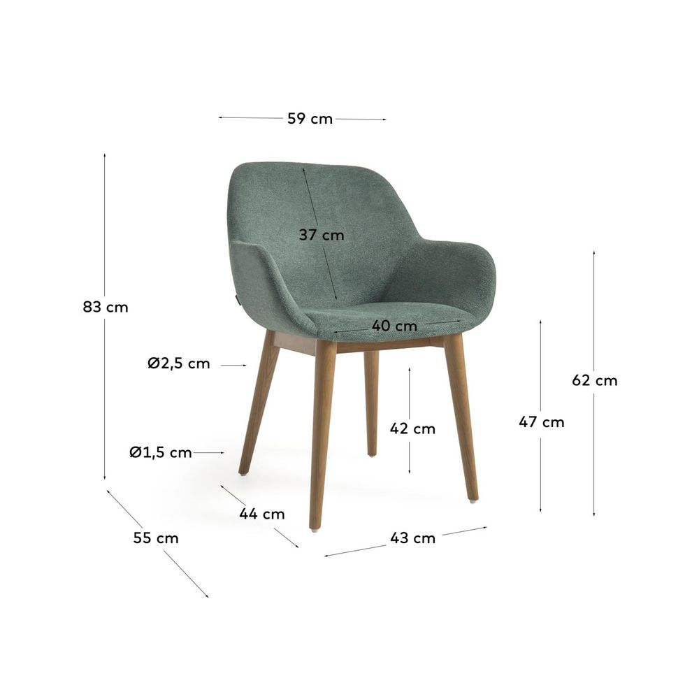 Armstoel KONNA - Groen KAV CC5212KY19