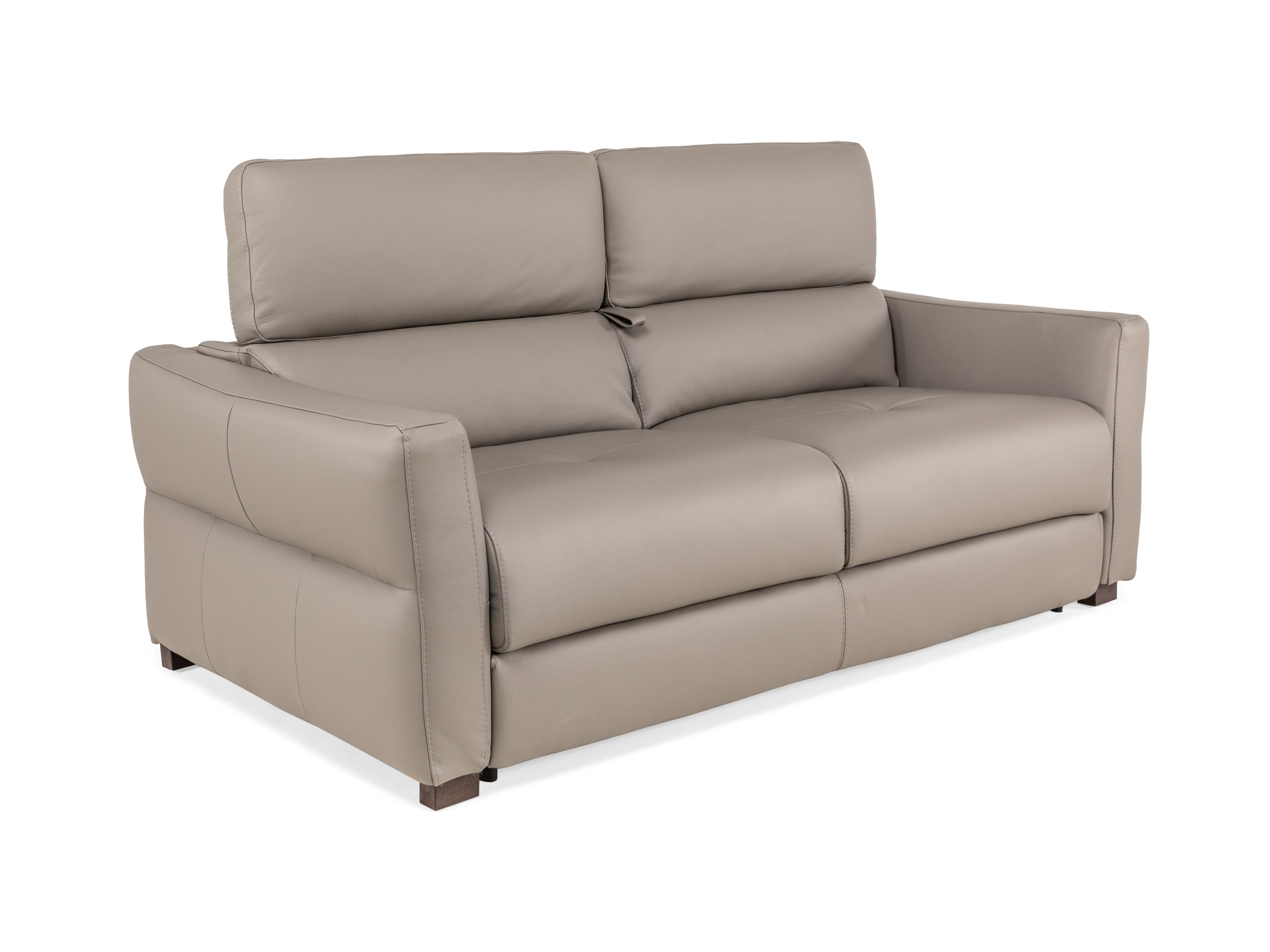 Zetelbed MONTREAL Beige leder beige B200 x D102/210 x H75/96 cm