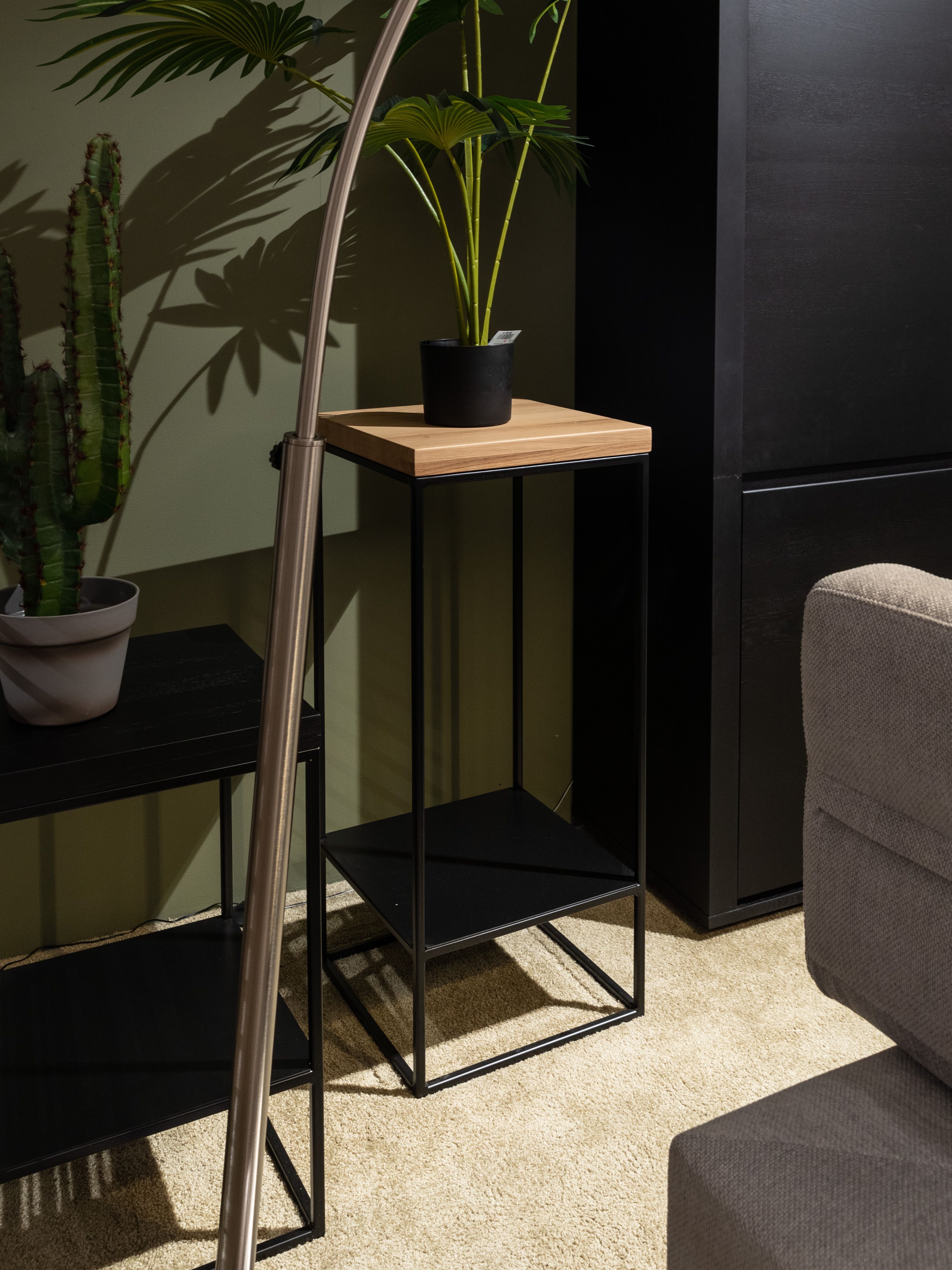 Console hoog GLASGOW - Smoked Oak