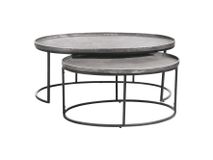 Set van 2 salontafels BELFAST - Zilver HEH 46530-AAZ