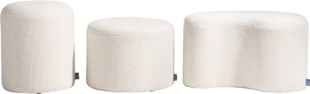 Poef KELLY - Wit CCM 48405CRE