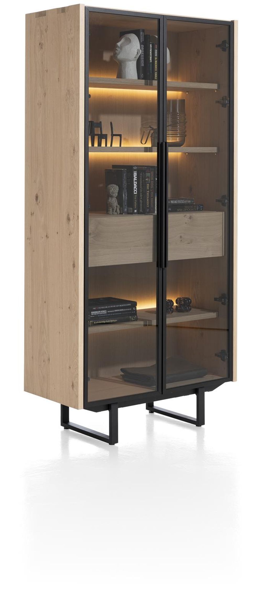 Vitrine MODALI - Eikenfineer Onyx XOO 45882-NAT