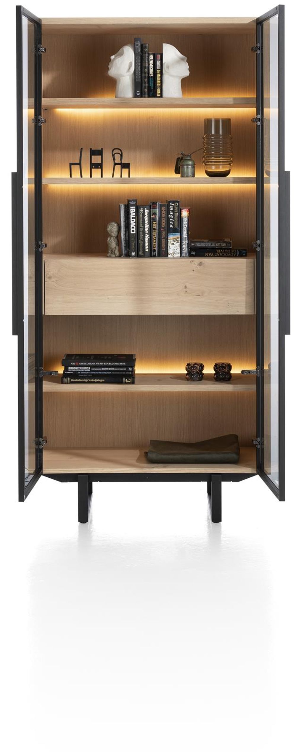 Vitrine MODALI - Eikenfineer Onyx XOO 45882-NAT
