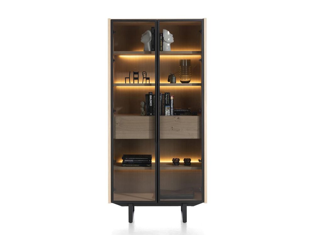 Vitrine MODALI - Eikenfineer Onyx XOO 45882-NAT