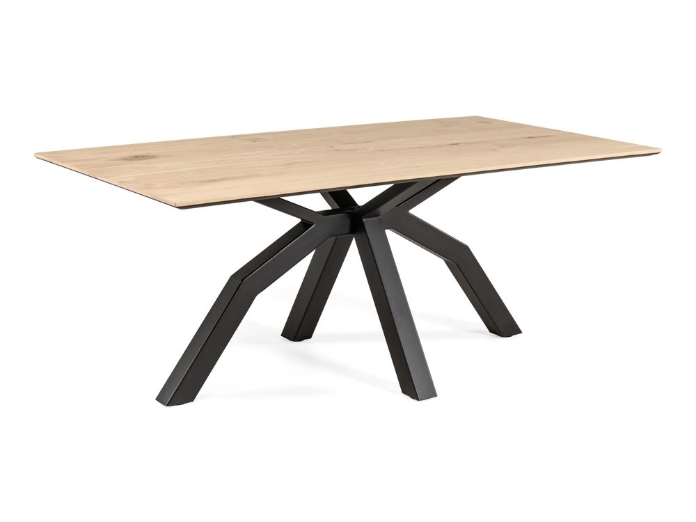 Eetkamertafel incl. spinpoot LIVADA - Natural Lacq HEH 42077