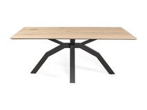 Eetkamertafel incl. spinpoot LIVADA - Natural Lacq HEH 42077