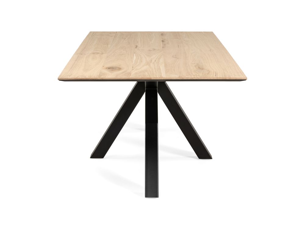 Eetkamertafel incl. spinpoot LIVADA - Natural Lacq HEH 42077