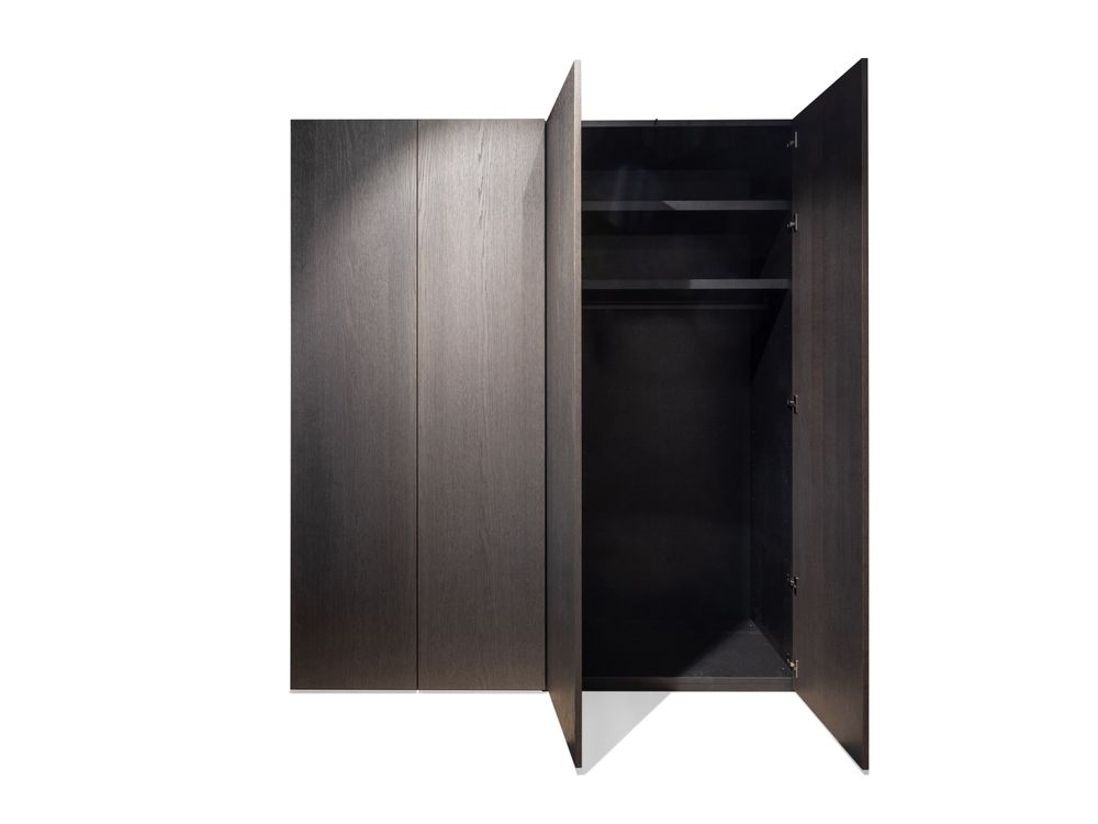 Draaideurkast ALPHA - Donkergrijs eikenfineer NVM 9908149