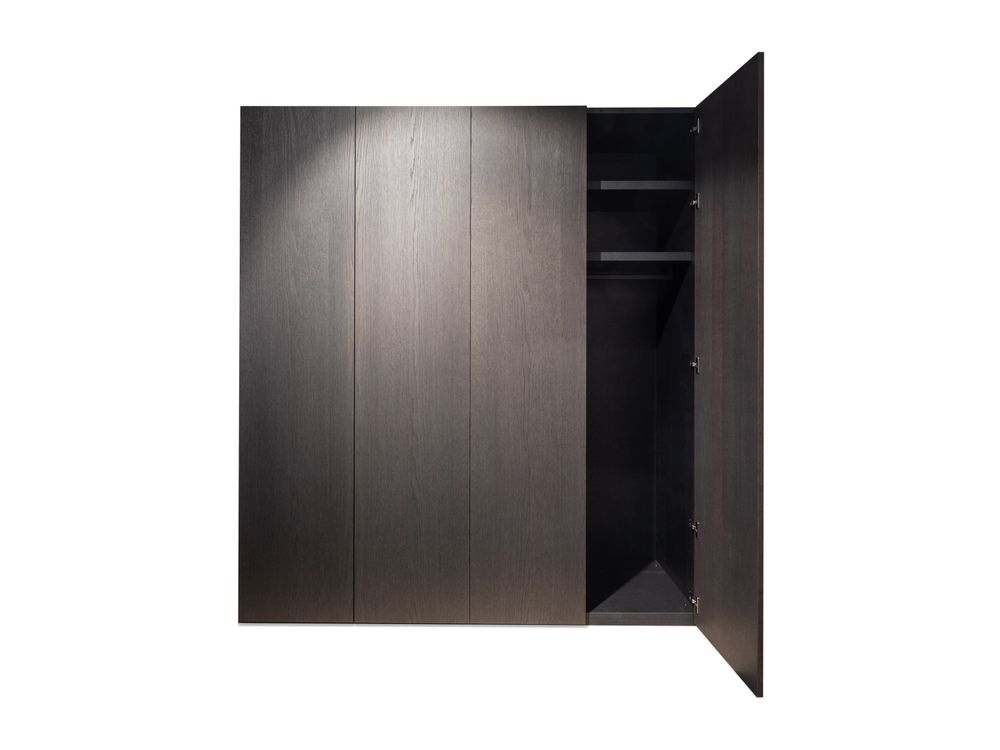 Draaideurkast ALPHA - Donkergrijs eikenfineer NVM 9908149