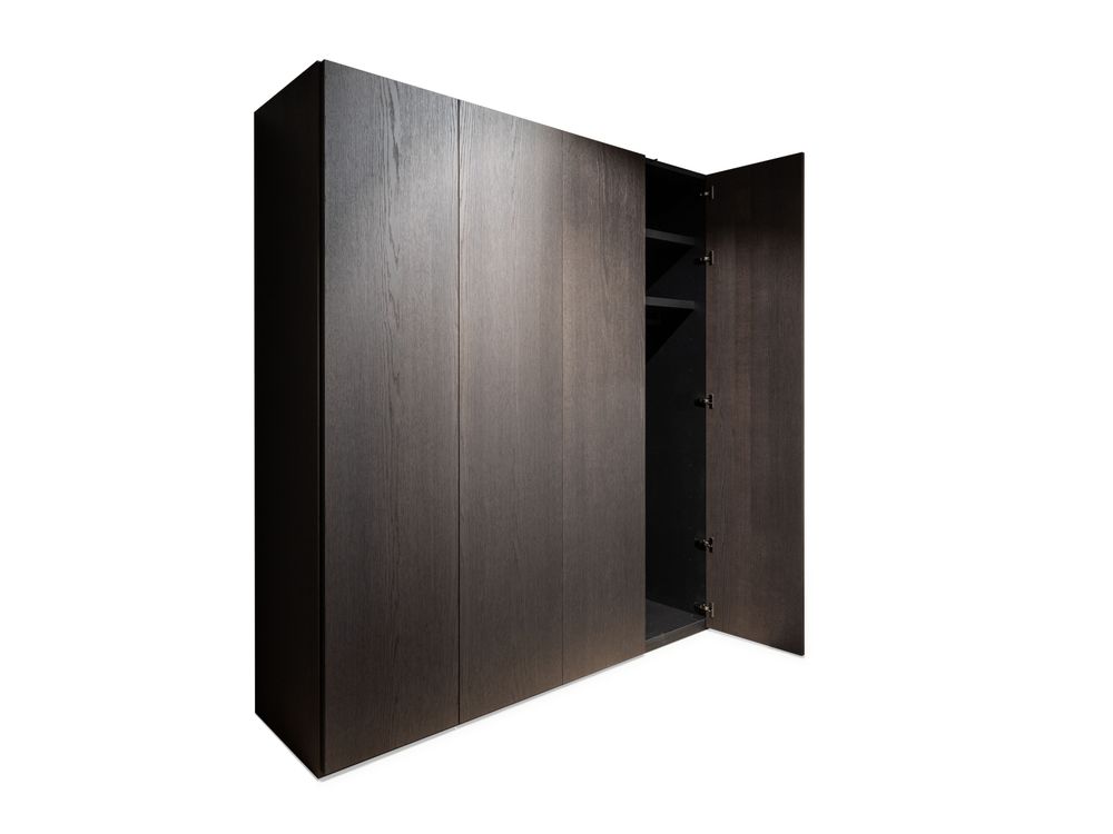 Draaideurkast ALPHA - Donkergrijs eikenfineer NVM 9908149