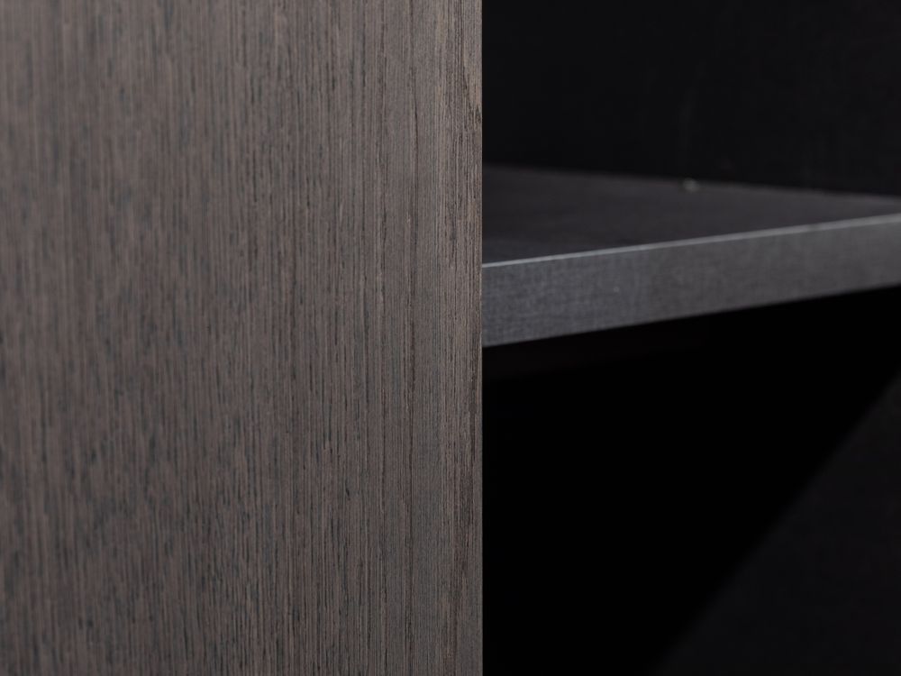 Draaideurkast ALPHA - Donkergrijs eikenfineer NVM 9908149