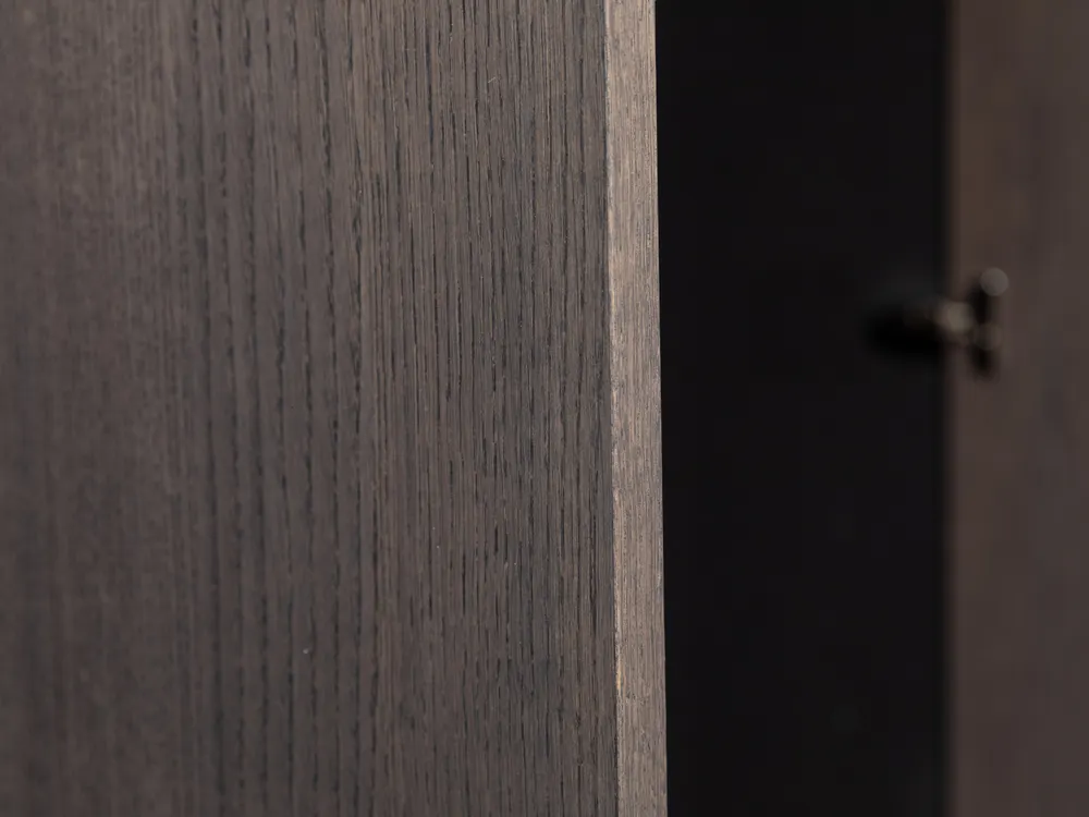 Draaideurkast ALPHA - Donkergrijs eikenfineer NVM 9908149