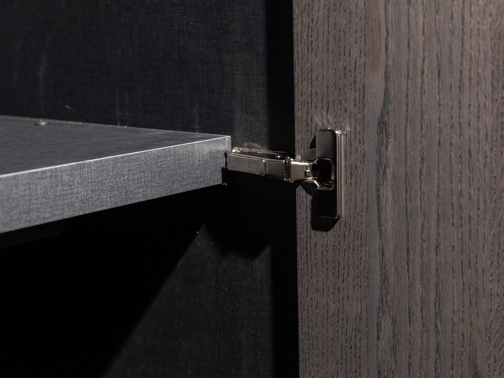 Draaideurkast ALPHA - Donkergrijs eikenfineer NVM 9908149