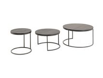 Set van 3 salontafels GLASGOW - Black Matte FDF-18-000064