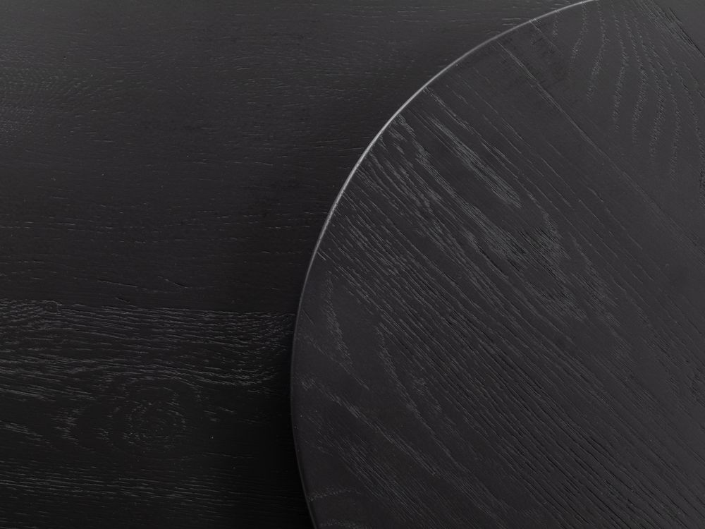 Set van 3 salontafels GLASGOW - Black Matte FDF-18-000064