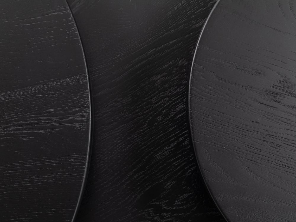Set van 3 salontafels GLASGOW - Black Matte FDF-18-000064