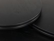 Set van 3 salontafels GLASGOW - Black Matte FDF-18-000064