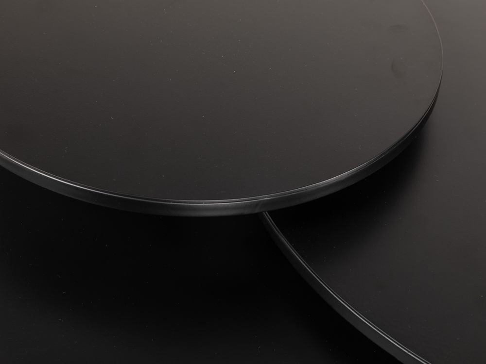 Set van 3 salontafels KUBUS - Zwart FDF KU SA RON3-ZW