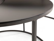 Set van 3 salontafels KUBUS - Zwart FDF KU SA RON3-ZW