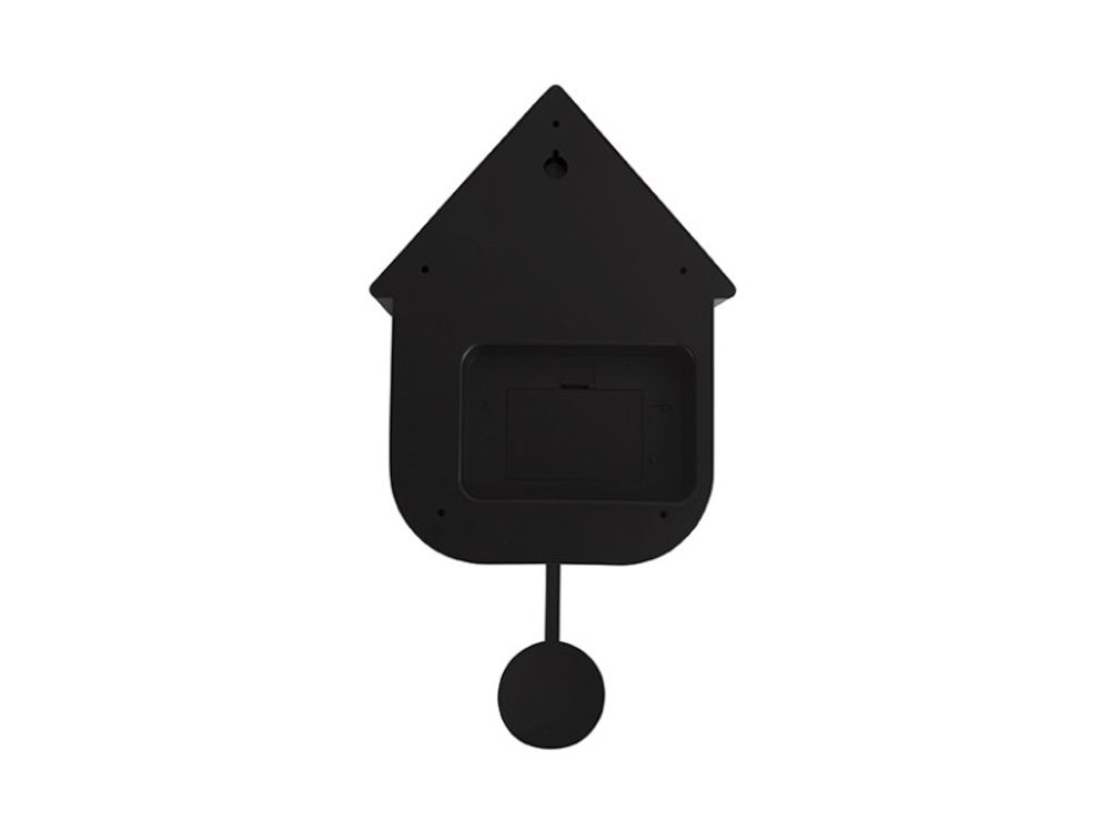 Muurklok MODERN CUCKOO - Zwart PST KA5768BK