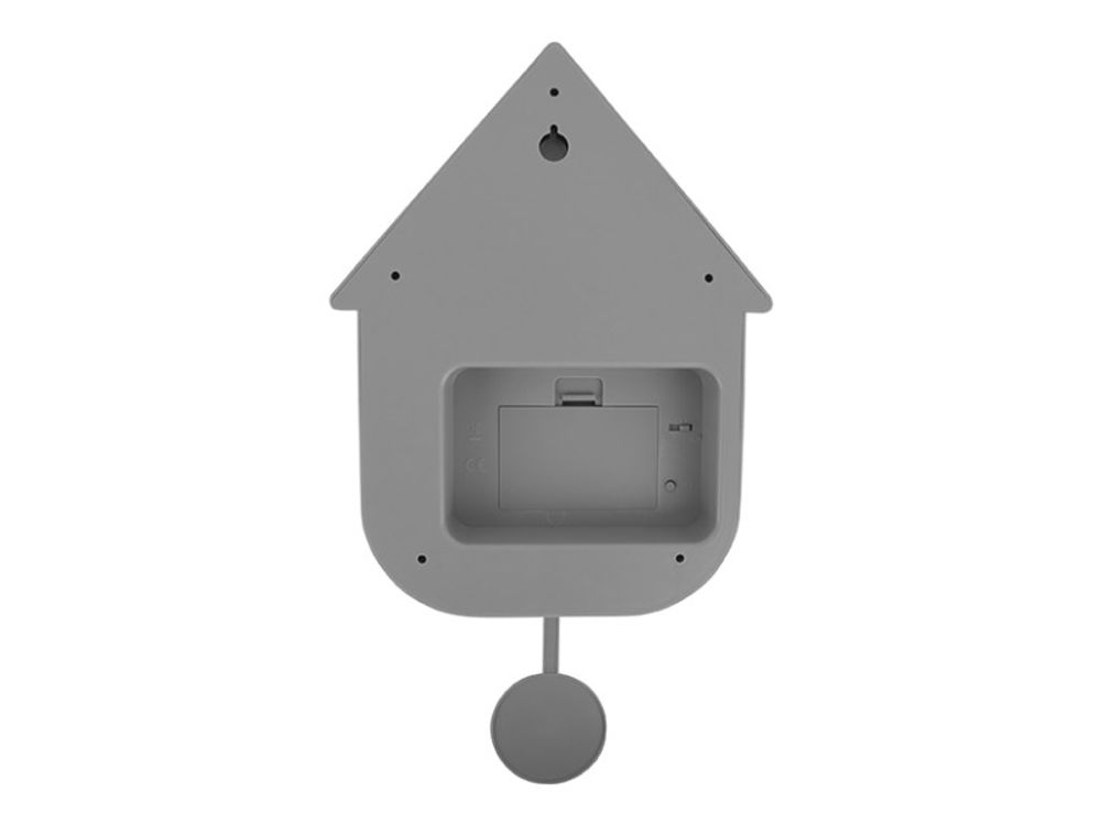 Muurklok MODERN CUCKOO - Mouse Grey PST KA5768GY
