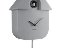 Muurklok MODERN CUCKOO - Mouse Grey PST KA5768GY