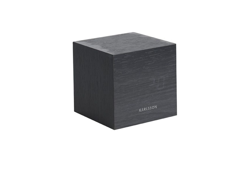 Wekker MINI CUBE - Zwart PST KA5655BK