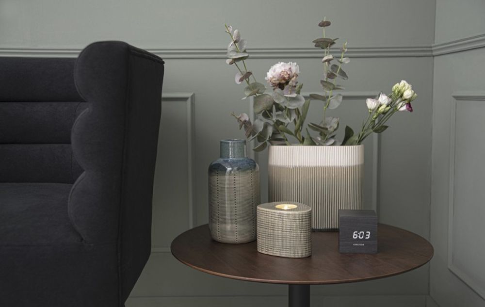 Wekker MINI CUBE - Zwart PST KA5655BK