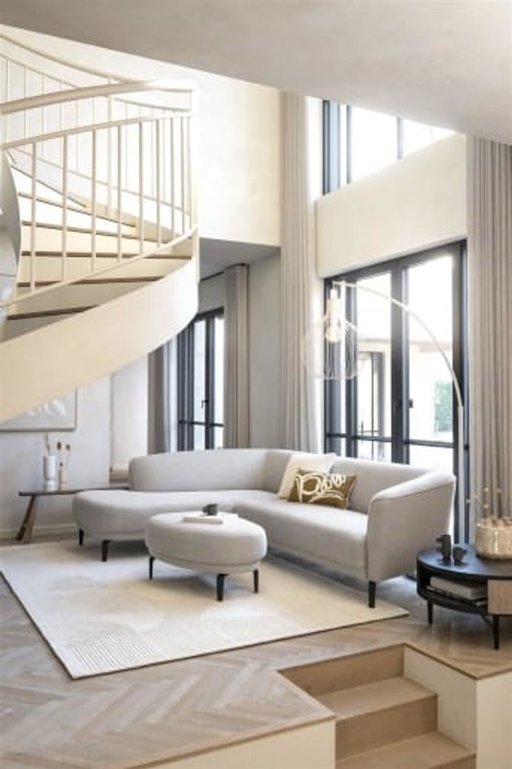 Poef BROOKS - Calabria Kiezel XOO 49516-2-CK