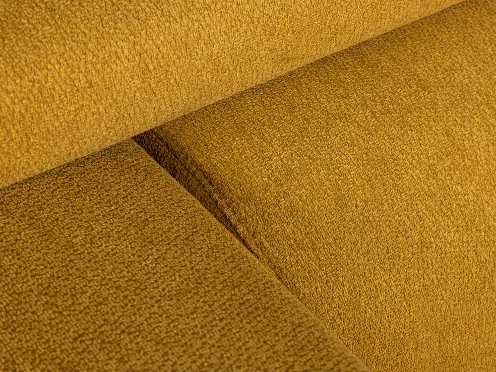 Hoekzetel ADA geel met stoffen bekleding.