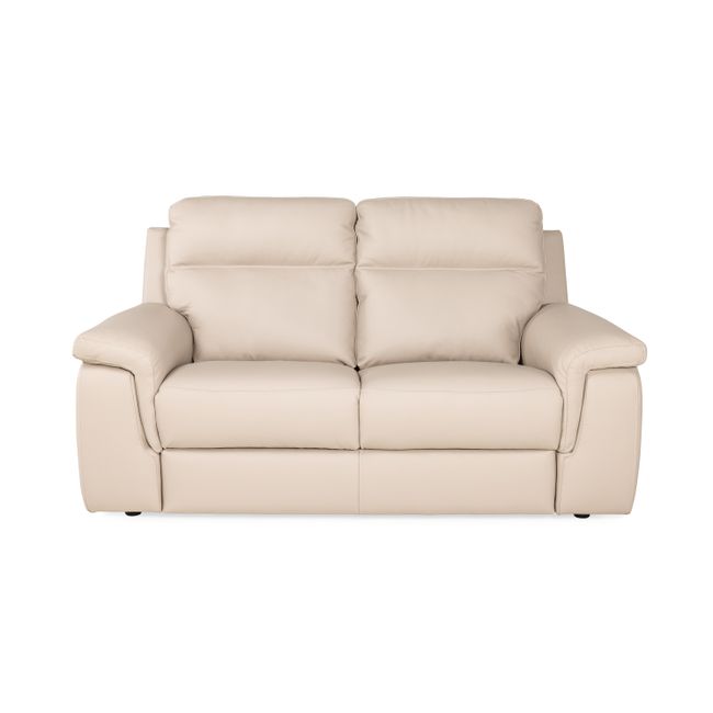 2-zit ALAN - Beige leder