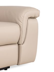 3-zit met 2 elektr. relaxen ALAN - Beige leder NIC-2-000006-F352
