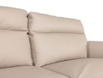 3-zit met 2 elektr. relaxen ALAN - Beige leder NIC-2-000006-F352
