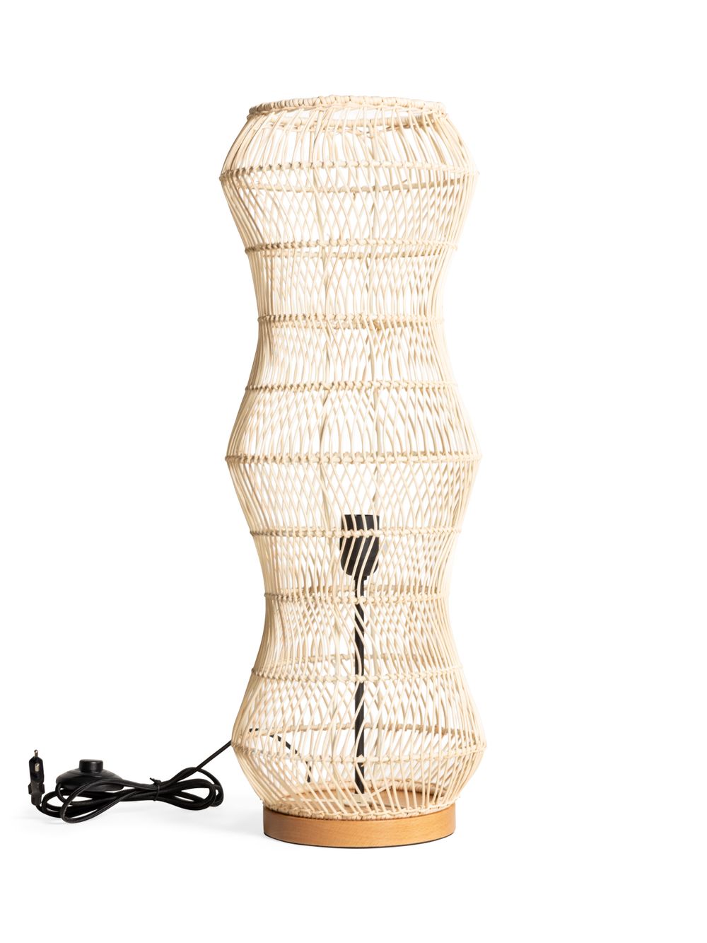 Vloerlamp SURYA groot - Rotan/hout PMX 39821-WHI-10