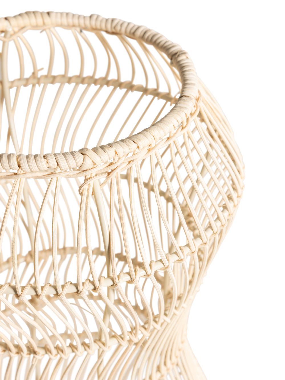 Vloerlamp SURYA groot - Rotan/hout PMX 39821-WHI-10