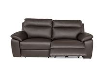 3-zit met 2 elektr. relaxen NEW YORK - Bruin leder NIC-3-000006-T91