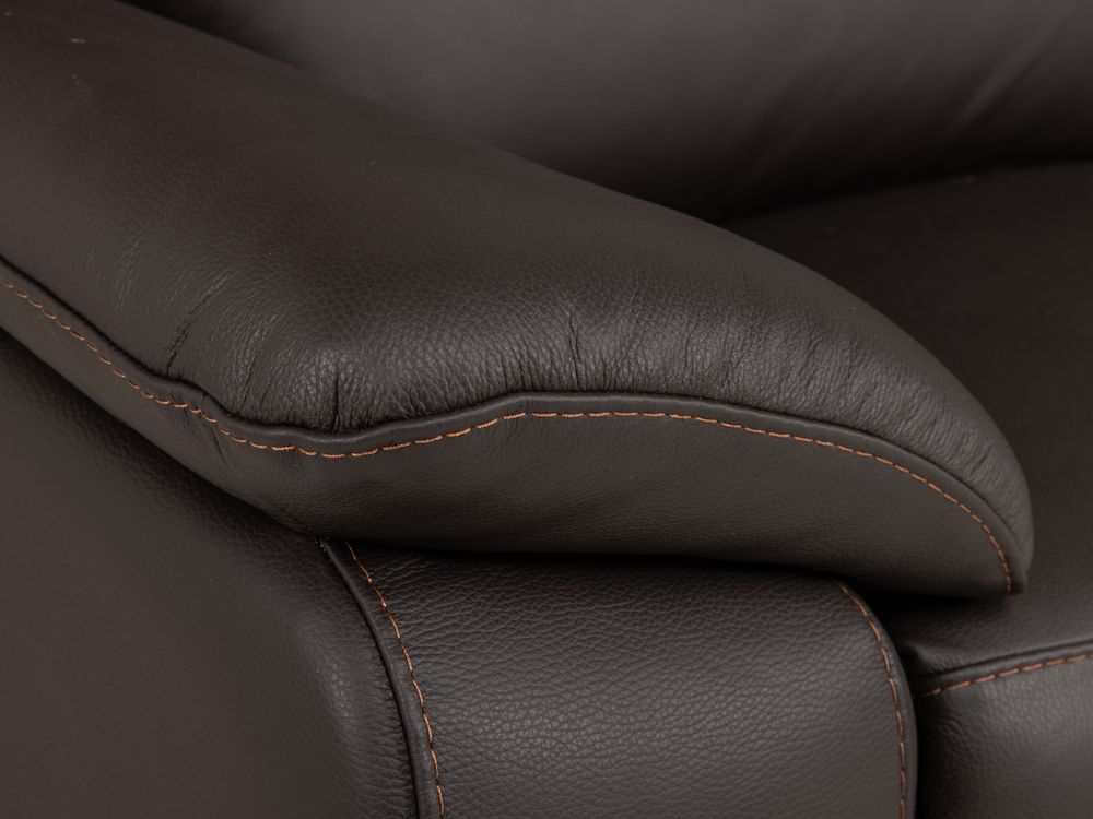 3-zit met 2 elektr. relaxen NEW YORK - Bruin leder NIC-3-000006-T91