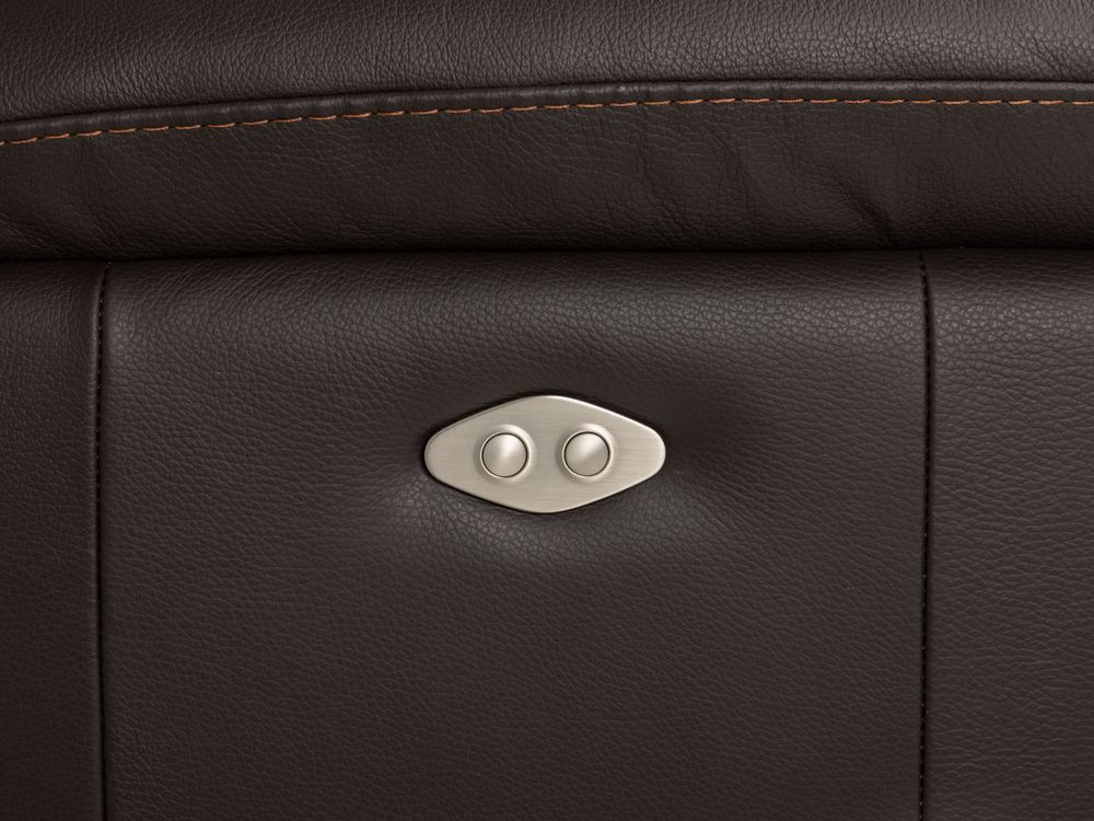 3-zit met 2 elektr. relaxen NEW YORK - Bruin leder NIC-3-000006-T91