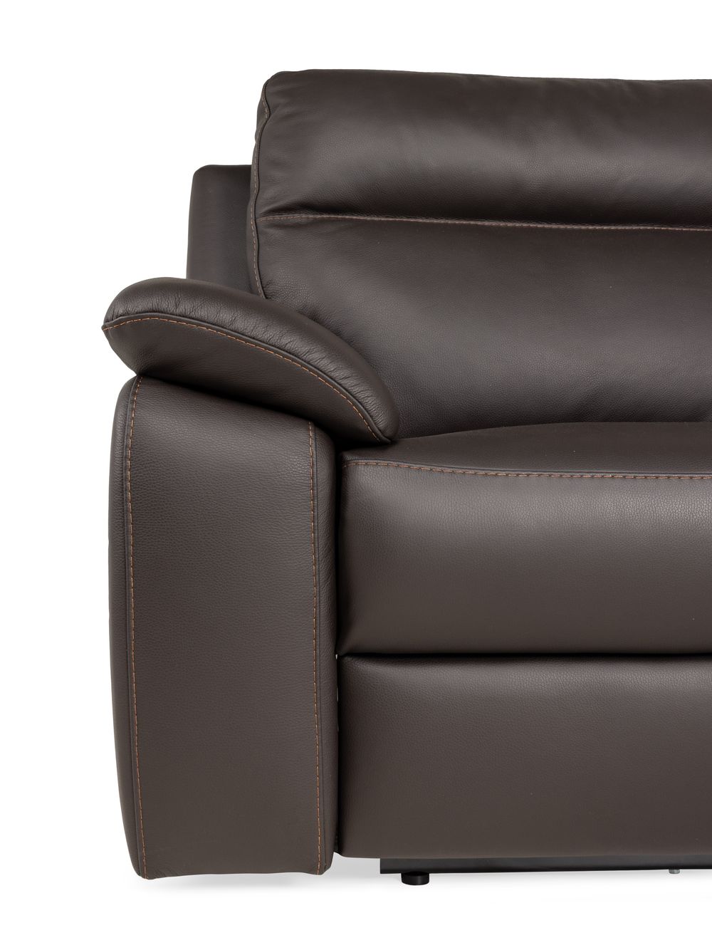 3-zit met 2 elektr. relaxen NEW YORK - Bruin leder NIC-3-000006-T91