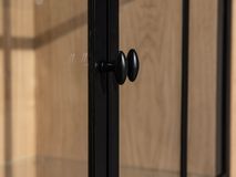 Vitrinekast incl. led BRIGHTON - Smoked oak FDF-7-000149